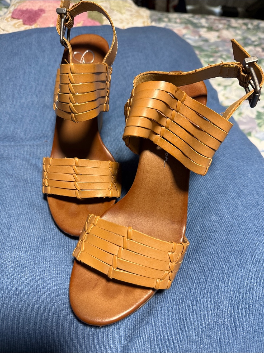 Jessica Simpson - Women’s Tan Woven Strap Sandals